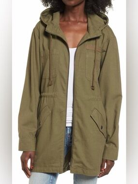 Nordstrom brass plum utility anorak jacket